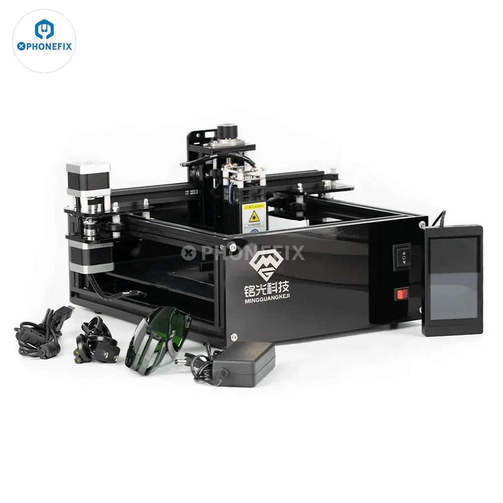 PhoneFIX MG-L20W back cover glass with laser disassembly tools and glue removal, designed for back glass replacement.
