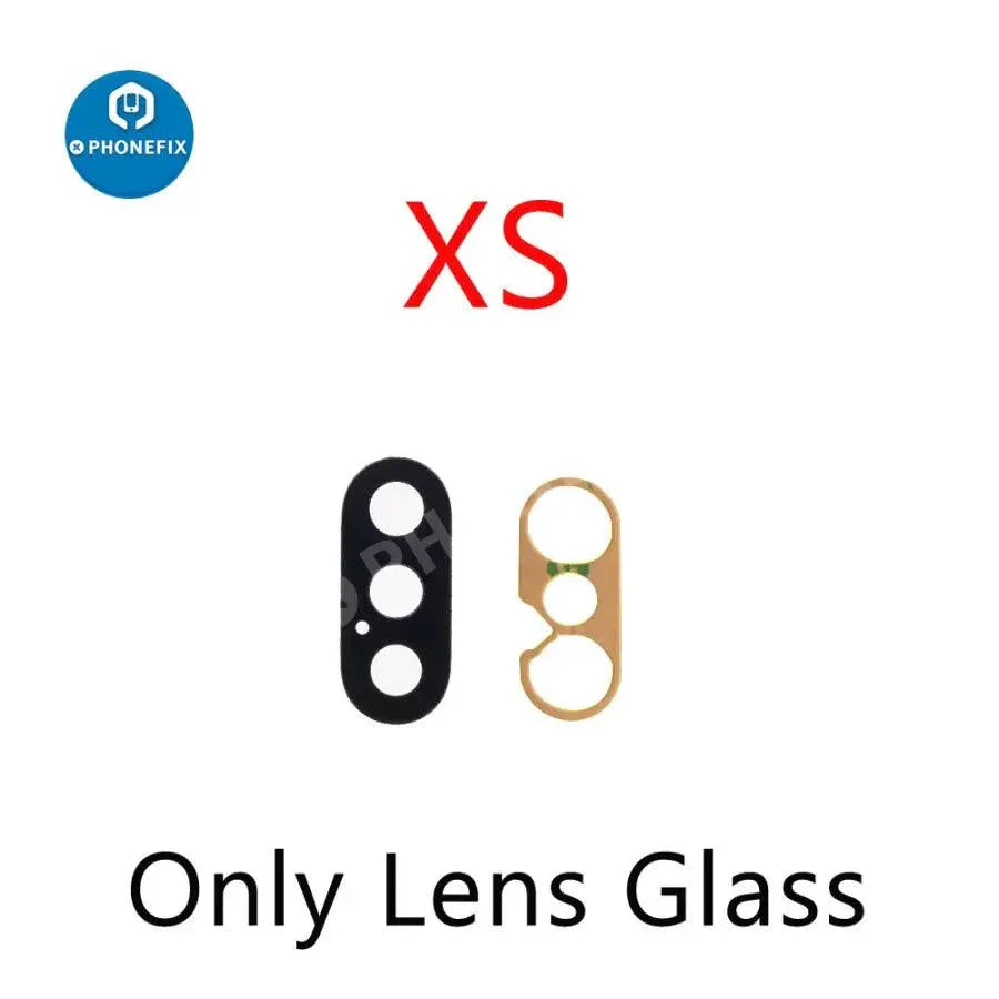 Rear camera lens glass cover for iPhone camera replacement by PHONEFIX, showing the back glass replacement part for iPhone models.