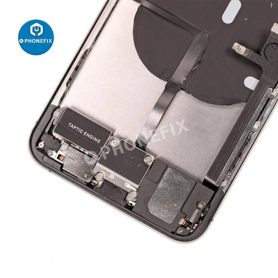 PhoneFix gold back glass replacement for iPhone 11 Pro Max, full assembly showing a sleek, durable rear cover.