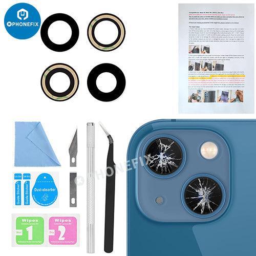 PHONEFIX back camera lens replacement toolkit for iPhone 12, 13, 14 Pro Max, includes tools for back glass repair.