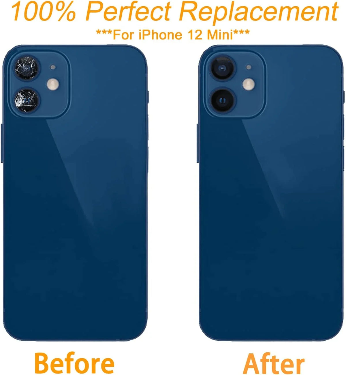 PhoneFix back camera lens replacement tool kit for iPhone 12, 13, 14 Pro Max, includes tools for back glass repair.