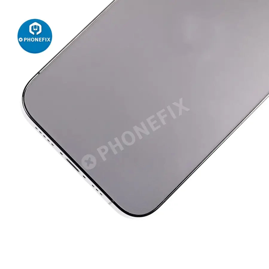 iPhone 12 Pro back cover full assembly replacement with new glass and frame, showing the sleek phone rear in detailed view