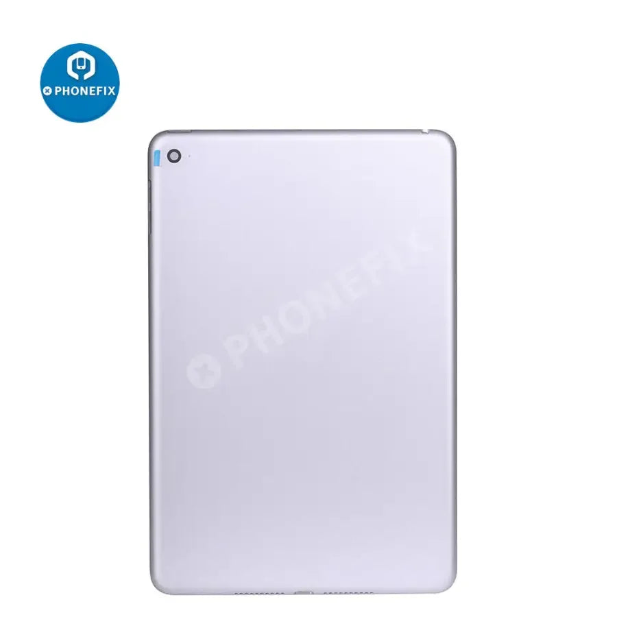 Gold back glass replacement cover for iPad Mini 4 WiFi version, showing the PHONEFIX brand back cover with smooth finish.