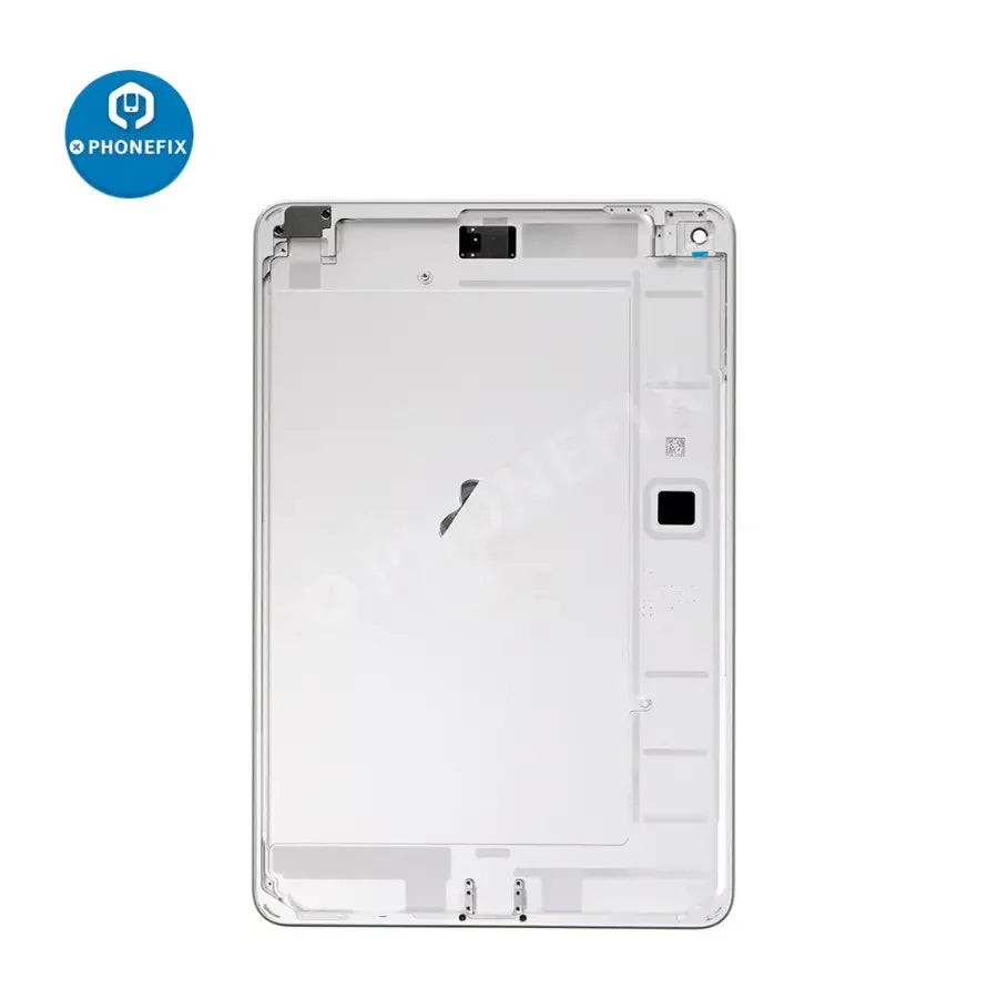 Gold back cover replacement for iPad Mini 5 WiFi model, showing the PHONEFIX back glass replacement on a sleek device.
