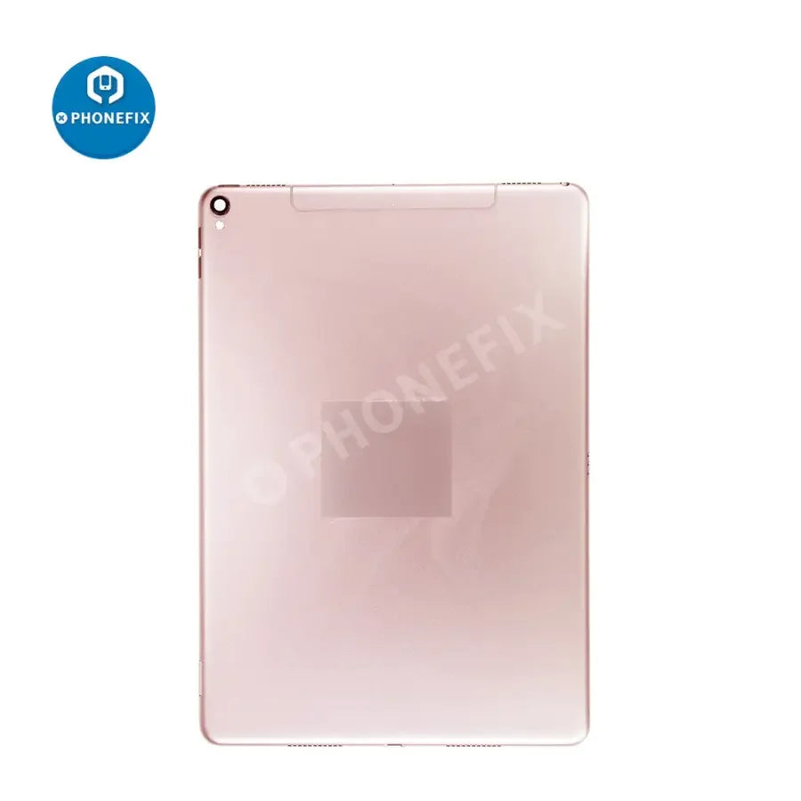 Gold back cover replacement for iPad Pro 10.5-inch with WiFi and cellular, designed by PHONEFIX, showing the back glass and camera cutout.