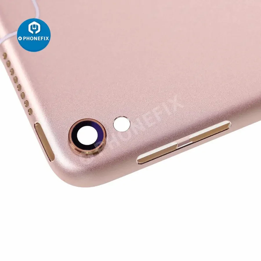 Gold back cover replacement for iPad Pro 10.5-inch with WiFi and cellular, designed by PHONEFIX, showing the rear glass and camera cutout.