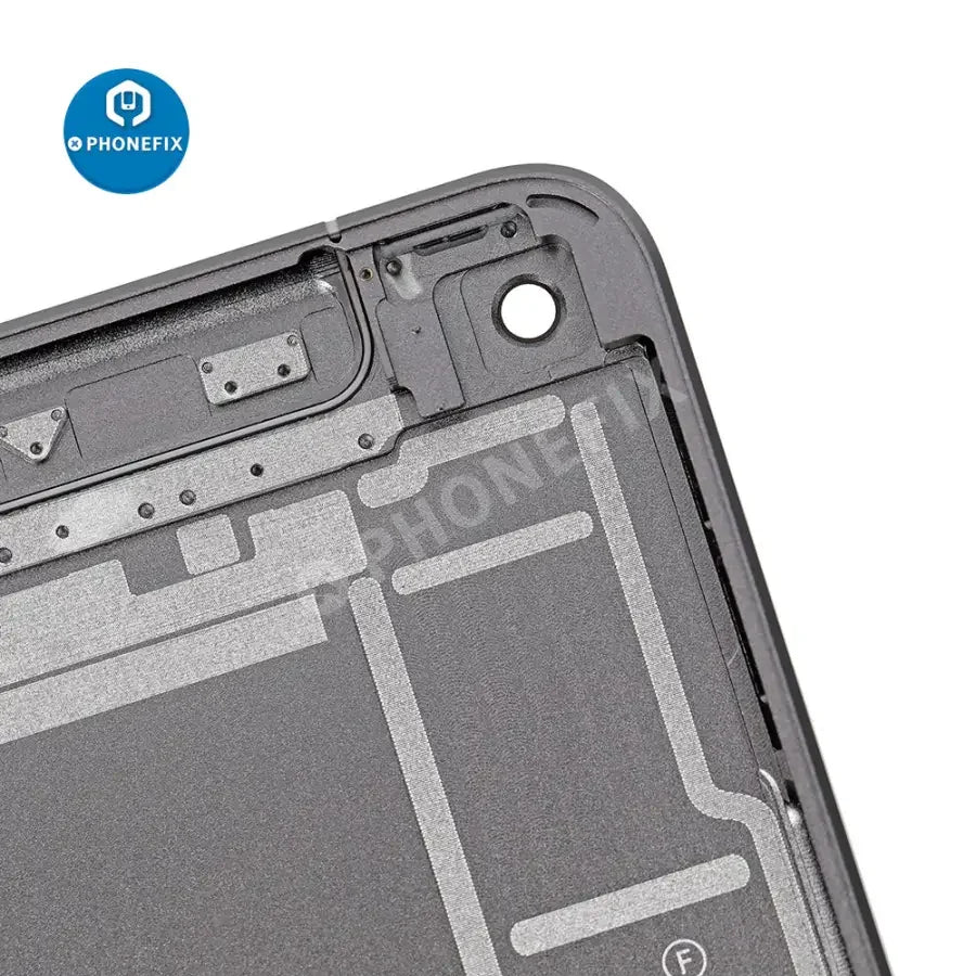 Gold back cover replacement for iPad Mini 5 WiFi and Cellular, showing the sleek glass back with brand details.