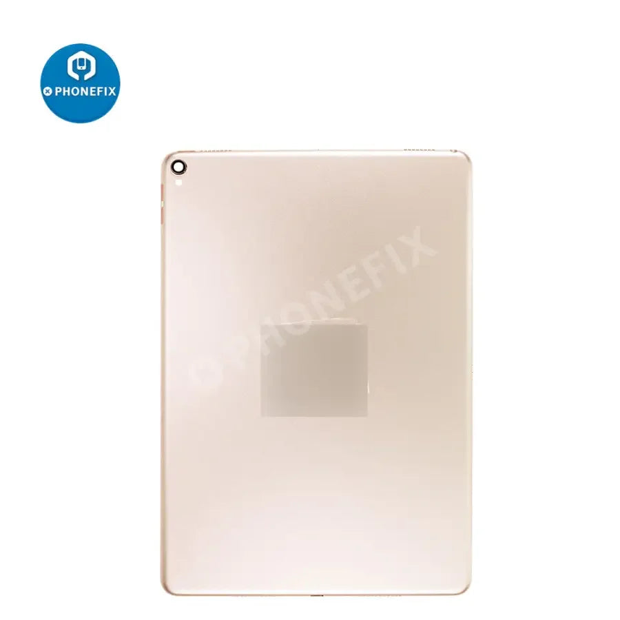 Gold back cover for iPad Pro 10.5-inch WiFi version, replacement back glass by PHONEFIX, showing the rear view of the tablet.