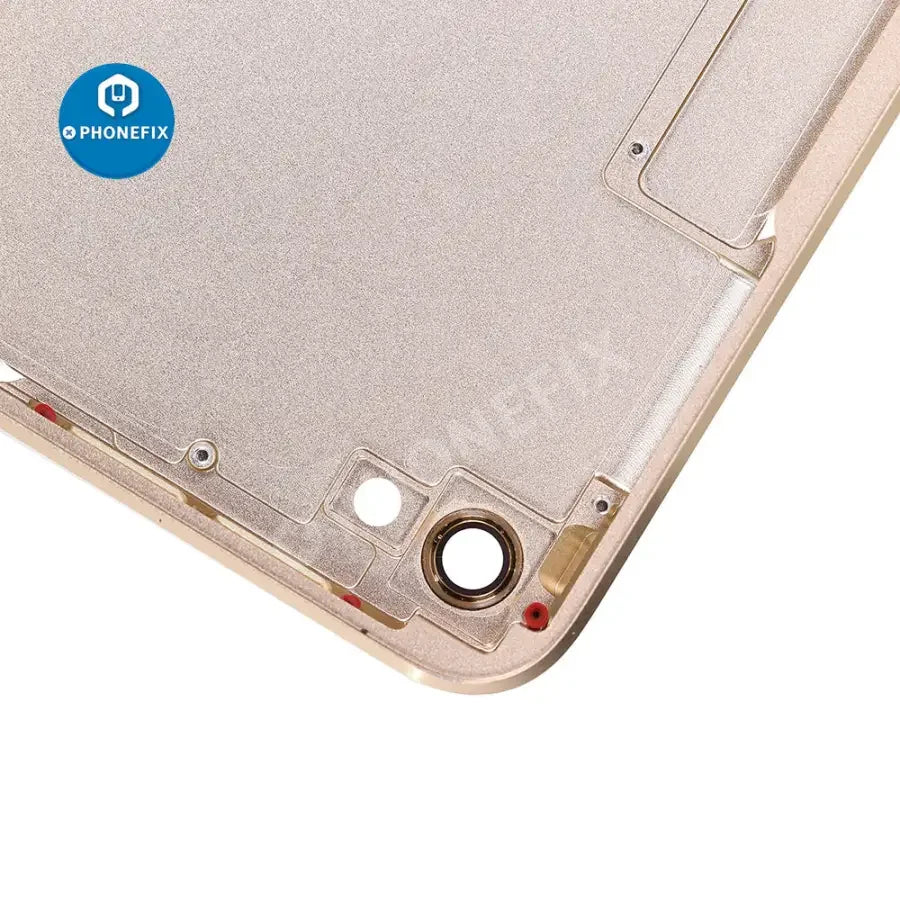 Gold back cover for iPad Pro 10.5-inch WiFi version, replacement back glass by PHONEFIX showing the rear view.