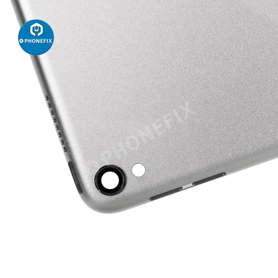 Gold back glass replacement for iPad Pro 10.5" WiFi version, showing the new rear cover with PHONEFIX branding.
