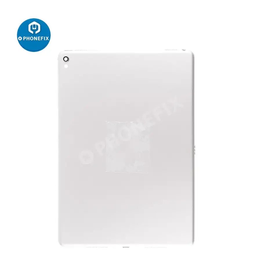 Gold back glass replacement for iPad Pro 9.7-inch WiFi version, showing the new rear cover with PHONEFIX branding.