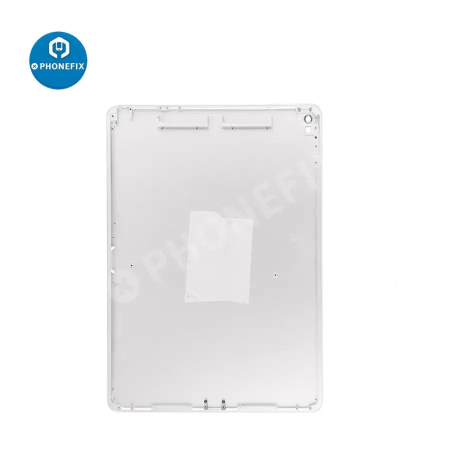 Gold back glass replacement for iPad Pro 9.7-inch WiFi model, showing the PHONEFIX brand and new rear cover.