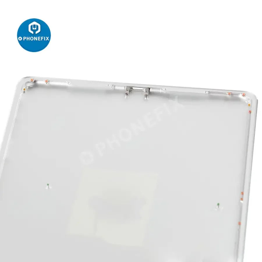 Gold back glass replacement for iPad Pro 9.7-inch WiFi version, showing the new rear cover with PHONEFIX branding.