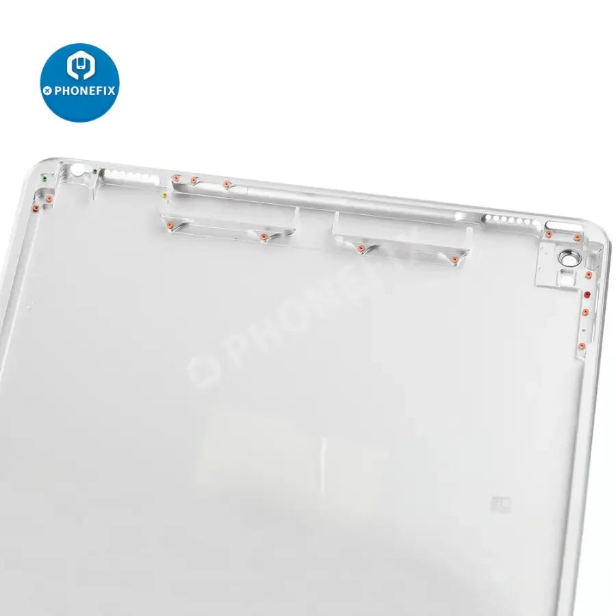 Gold replacement back glass cover for iPad Pro 9.7" WiFi version by PHONEFIX, showing the new back panel with camera opening.