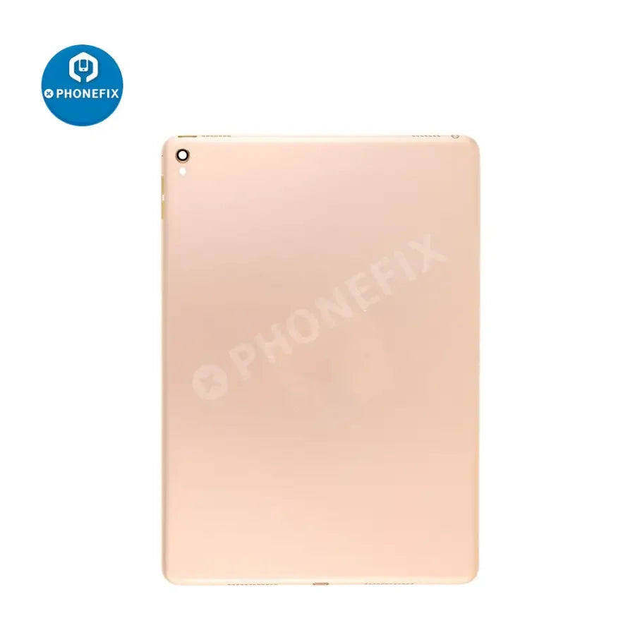 Gold back glass replacement for iPad Pro 9.7-inch WiFi version, showing the new rear cover and installation details.