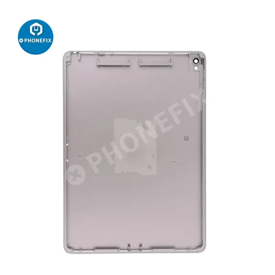 Gold back glass replacement for iPad Pro 9.7-inch WiFi version, showing the PHONEFIX back cover with precise fit and finish.
