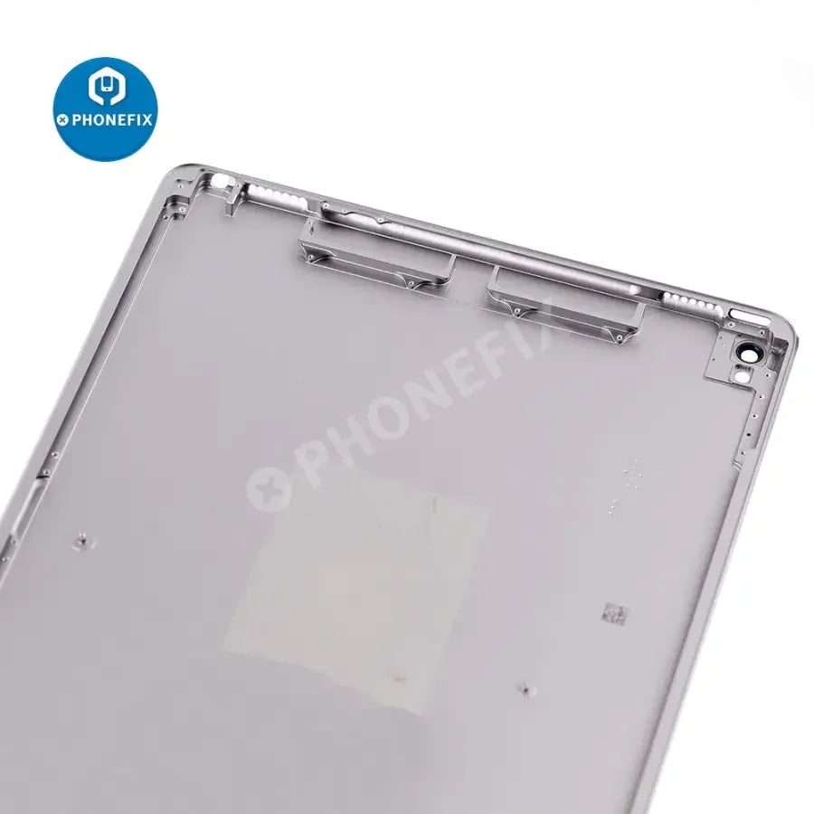 Gold back glass replacement for iPad Pro 9.7-inch WiFi version by PHONEFIX, showing the new rear cover with smooth finish.