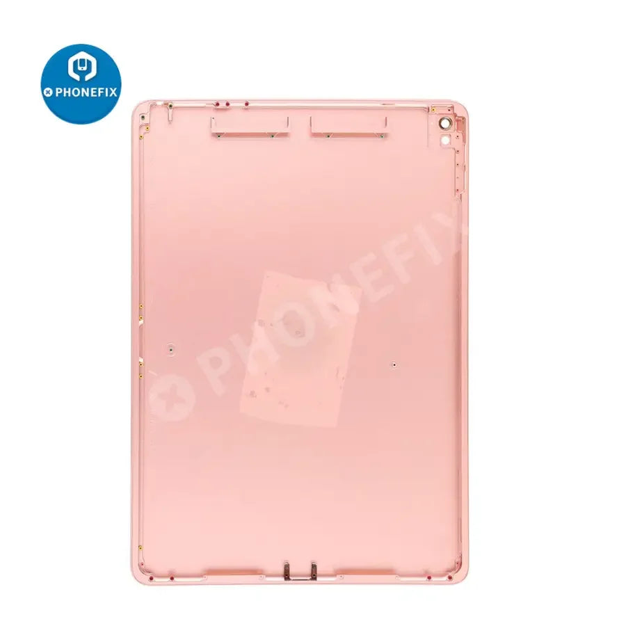 Gold back glass replacement for iPad Pro 9.7-inch WiFi version by PHONEFIX, showing the new rear cover on the device.