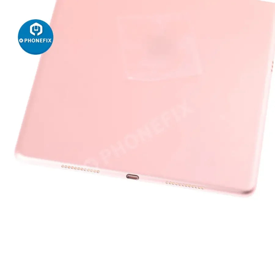 Gold back cover for iPad Pro 9.7-inch WiFi version, replacement back glass by PHONEFIX showing the rear side of the tablet.