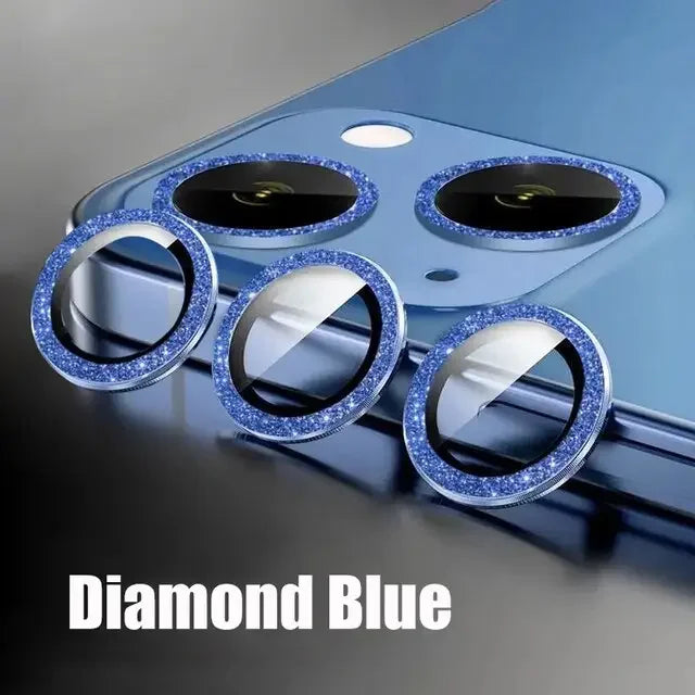 Luminous metal full cover camera lens protectors for iPhone 11 and 13 Pro Max, back glass replacement by PHONEFIX.