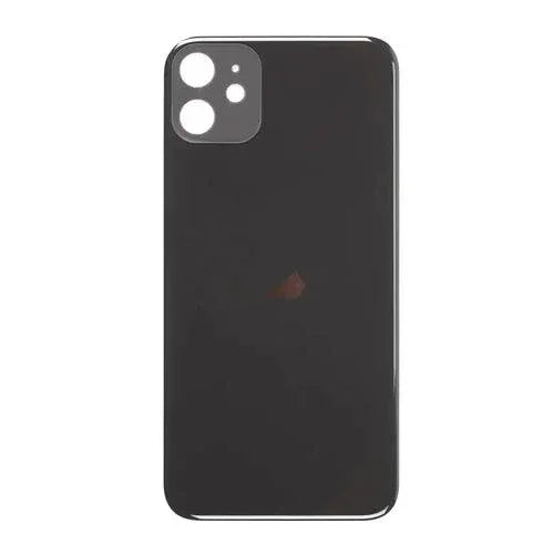 Back glass battery cover panel replacement for iPhone 8-14 series, showing the new glass back panel by PHONEFIX.