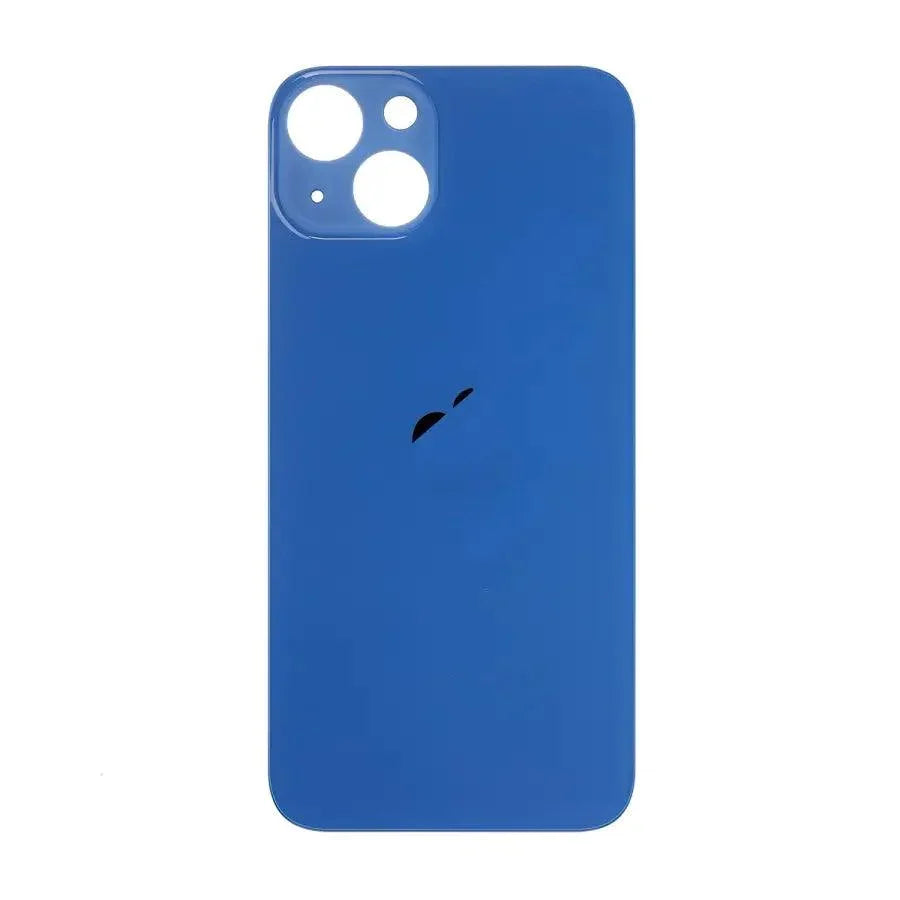 Back glass battery cover panel replacement for iPhone 8-14 series by PHONEFIX, showing the new transparent glass back.