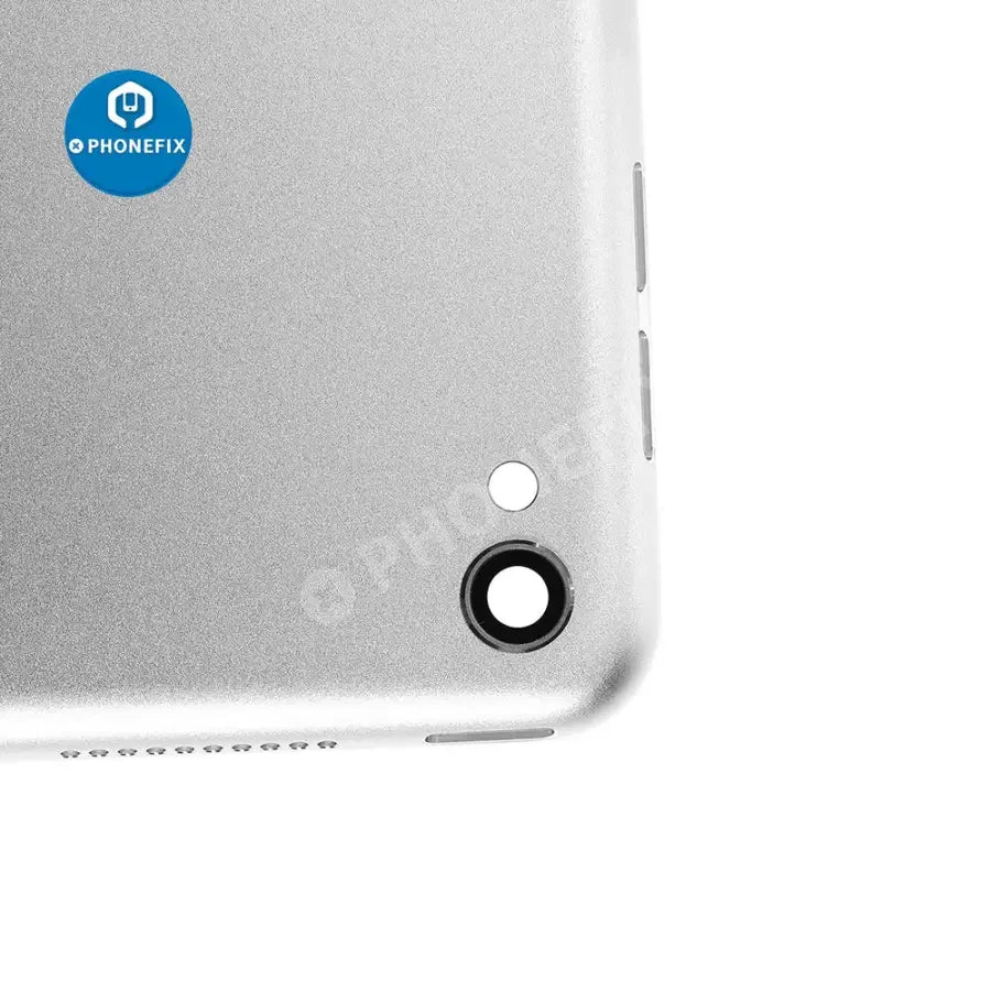 Silver back glass replacement for iPad Pro 12.9" 2nd generation, WiFi version, by PHONEFIX, showing the back cover and camera cutout.