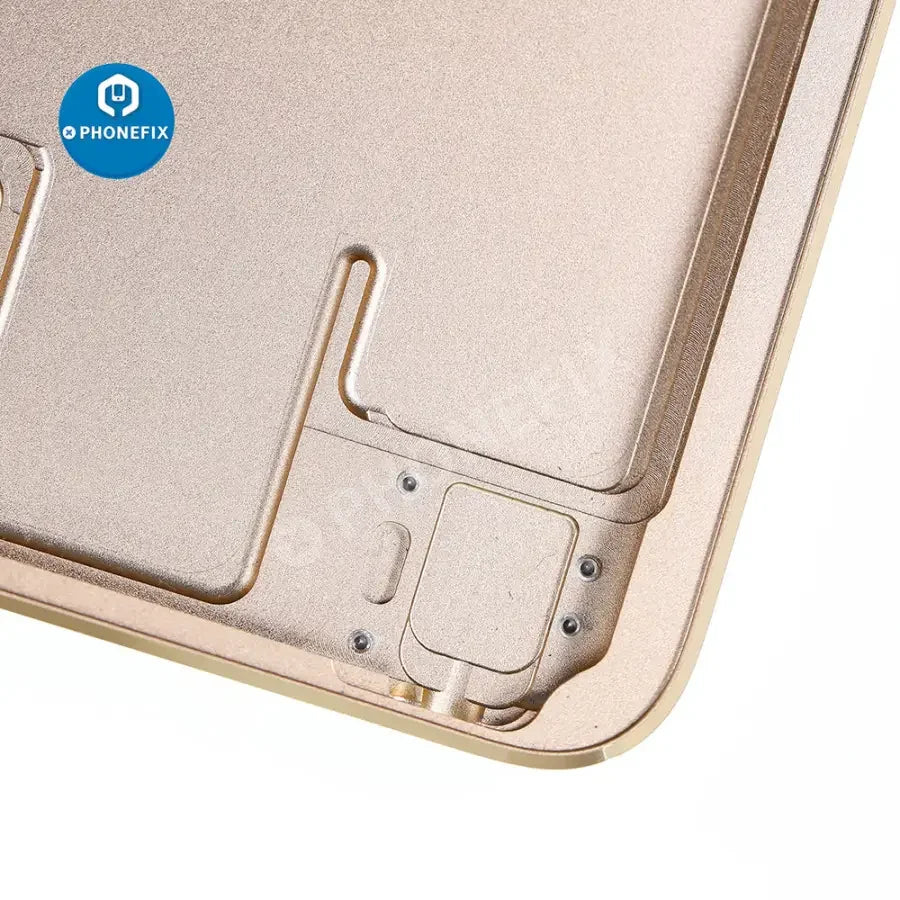 Phonefix silver back glass cover replacement for iPad Pro 12.9" 2nd Gen, WiFi version, showing the new rear panel.