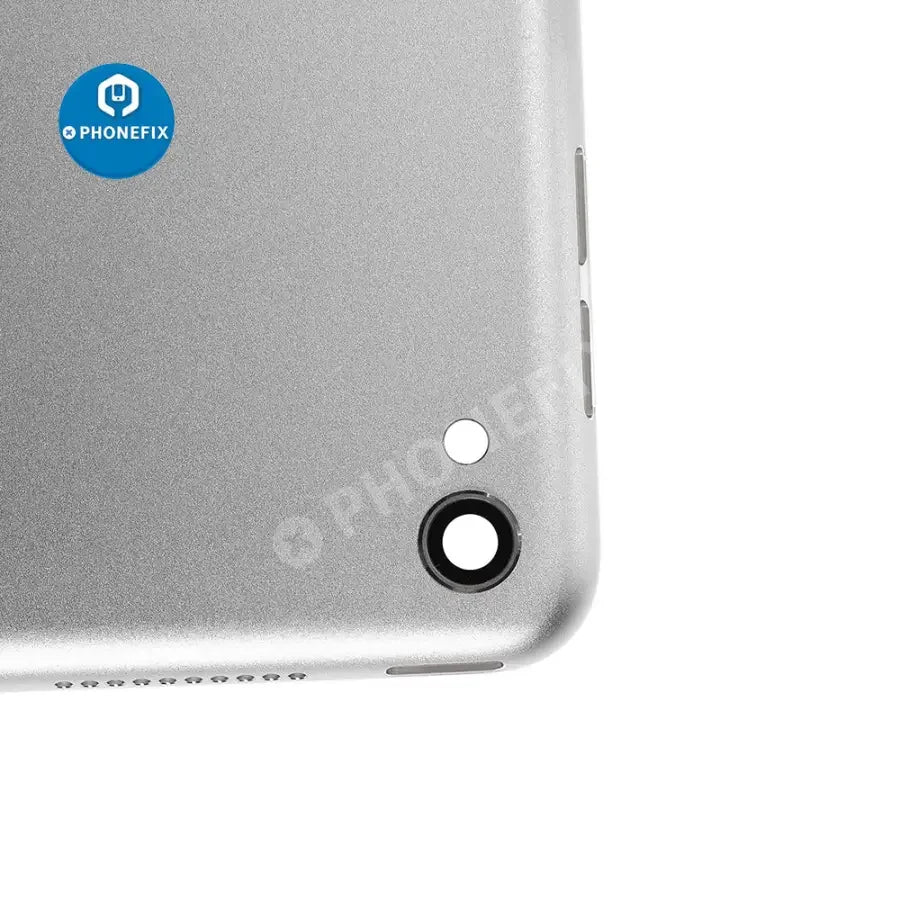 Silver back glass replacement for iPad Pro 12.9" 2nd Gen, WiFi version, by PHONEFIX, showing the new back cover on the device.