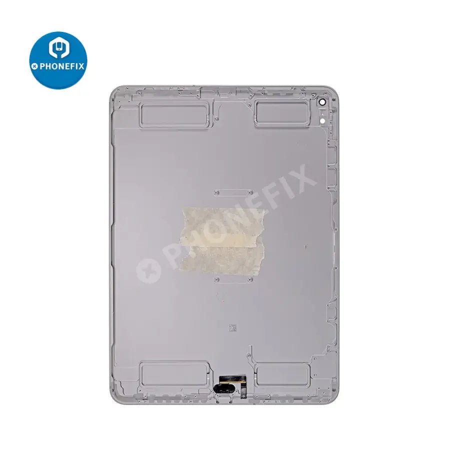 Silver back glass replacement for iPad Pro 11 1st Gen WiFi and Cellular, showing the new back cover with PHONEFIX branding.