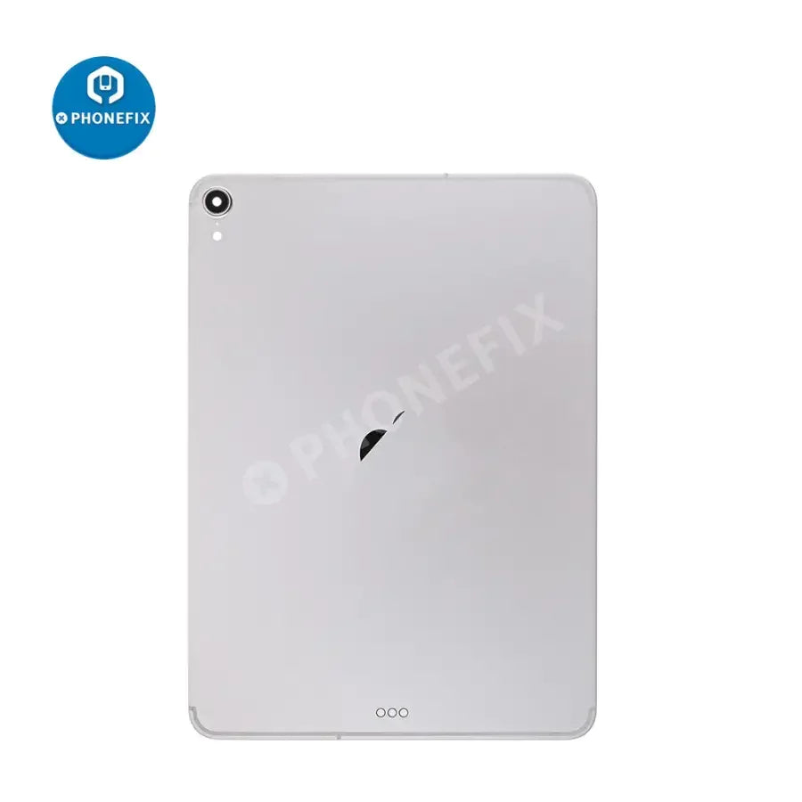 Silver back glass replacement for iPad Pro 11-inch 1st generation WiFi and Cellular, showing the new rear cover.