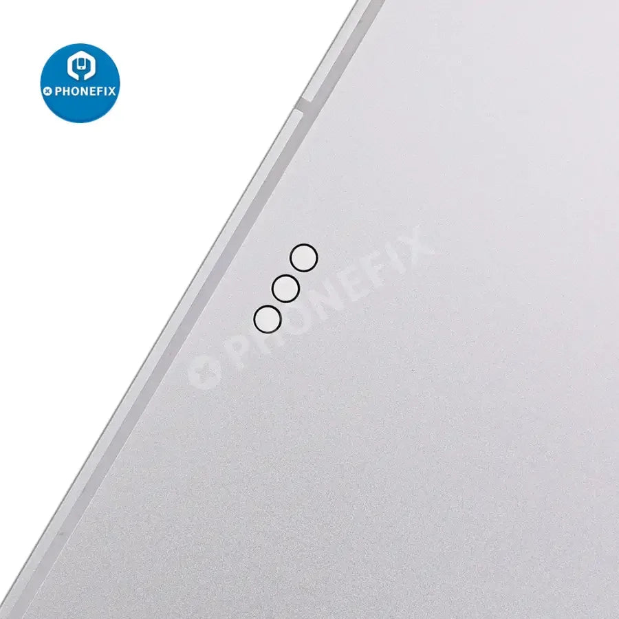 Silver back glass replacement for iPad Pro 11 1st generation WiFi and cellular model, showing the new back cover installed.