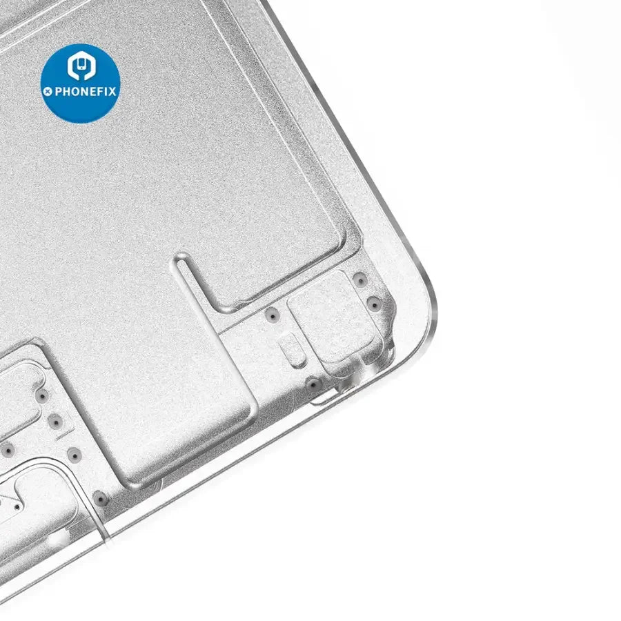 Silver back glass replacement for iPad Pro 12.9" 2nd Gen by PHONEFIX, showing the rear cover with WiFi and cellular version.