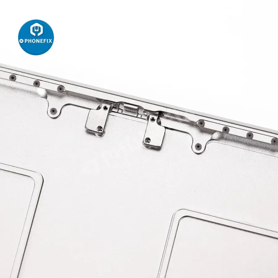 Silver back glass replacement for iPad Pro 12.9" 2nd Gen, showing the rear cover with WiFi and cellular version from PHONEFIX.