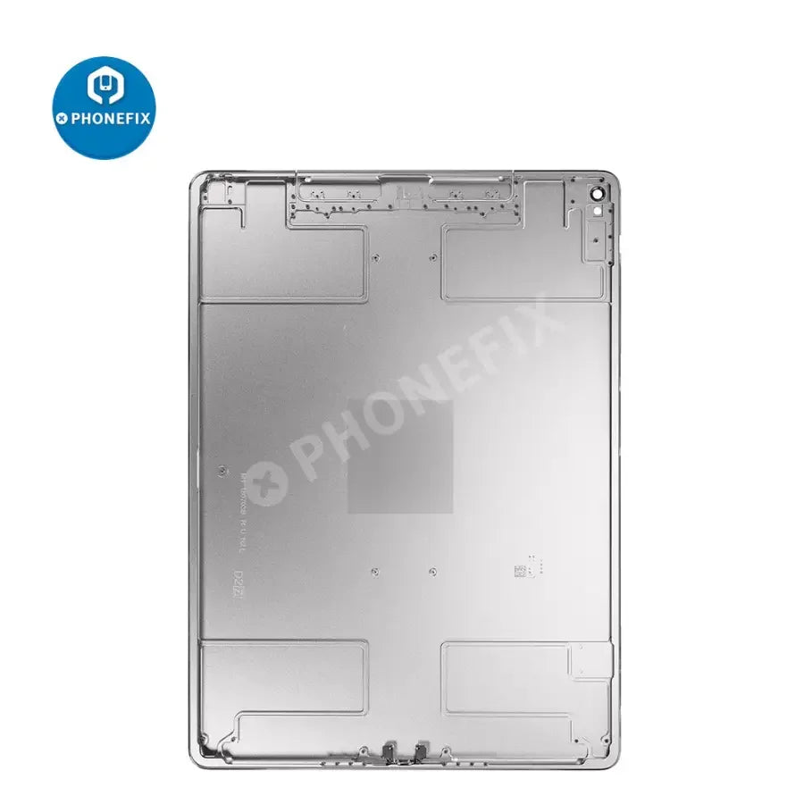 Silver back glass replacement for iPad Pro 12.9" 2nd Gen, showing the back cover with WiFi and cellular version.