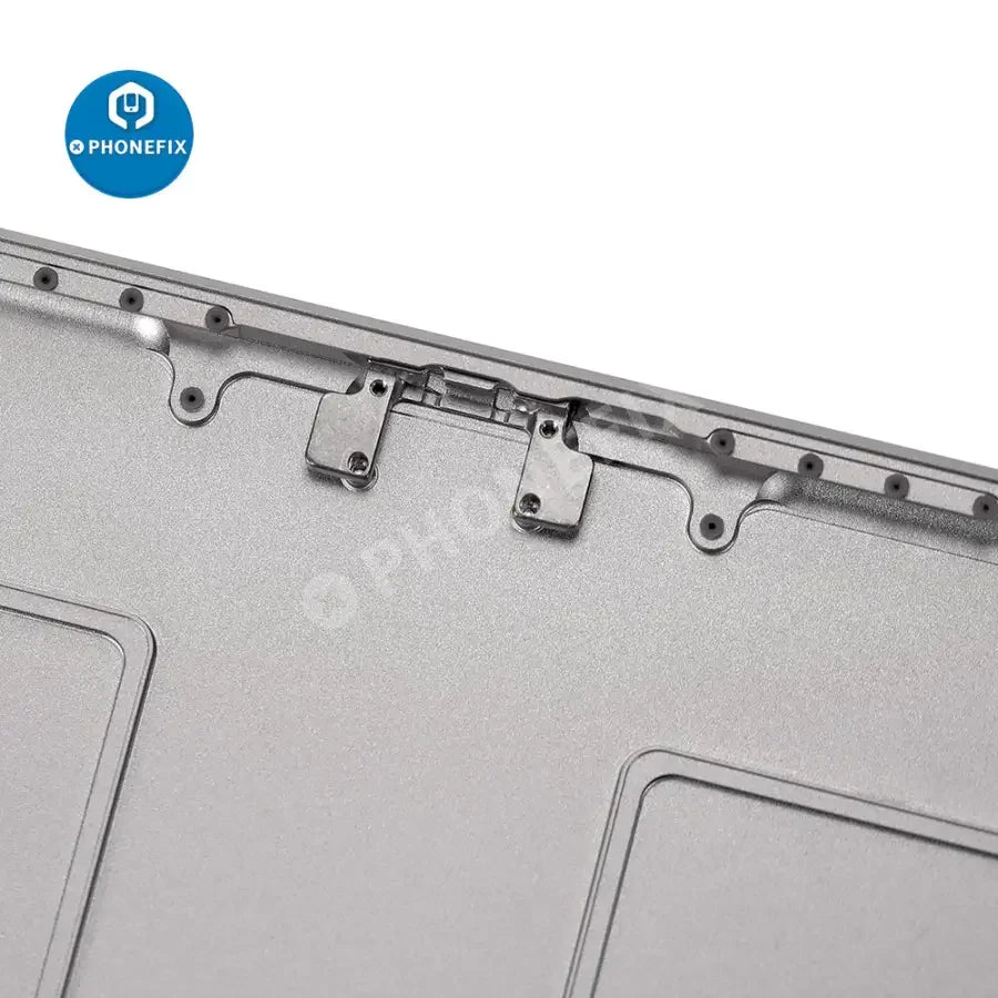Silver back glass replacement for iPad Pro 12.9" 2nd Gen, showing the rear cover of the device with PHONEFIX branding.