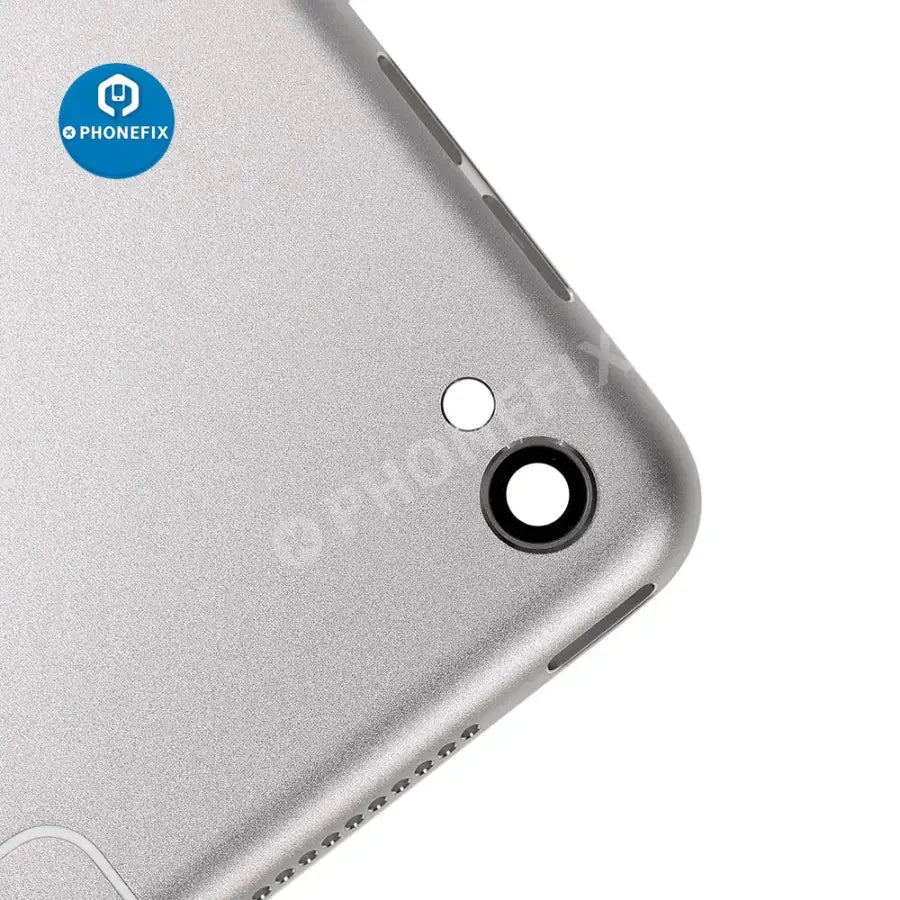 Silver back glass replacement for iPad Pro 12.9" 2nd Gen, showing the rear cover with WiFi and cellular version details.