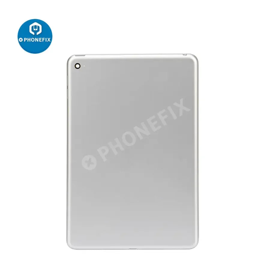 Silver back glass cover replacement for iPad Mini 3 WiFi version by PHONEFIX, showing the back side of the device.