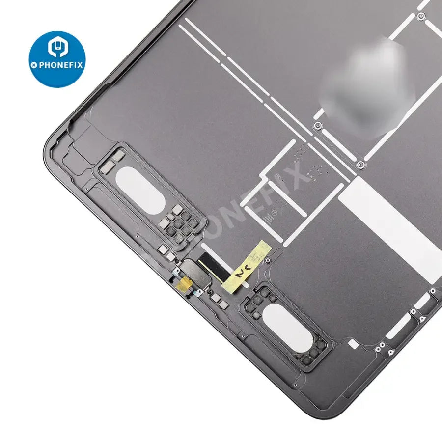 Space gray iPad Pro 11-inch 1st generation back glass replacement for WiFi version, showing the original back cover with PHONEFIX branding.