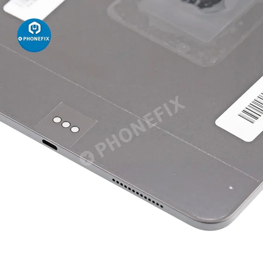 Space gray iPad Pro 11-inch first-generation back glass replacement for WiFi version, showing the original back cover by PHONEFIX.