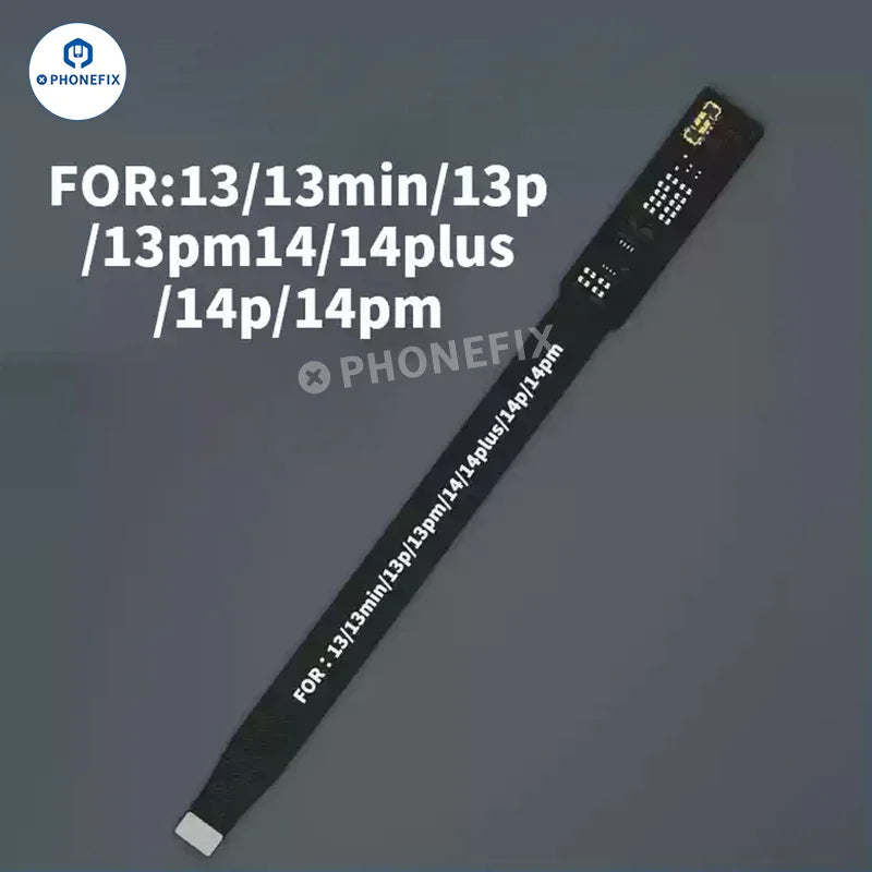 Lanrui 100% battery efficiency extension cable for iPhone 11-15 Pro Max, used for battery replacement and repair.