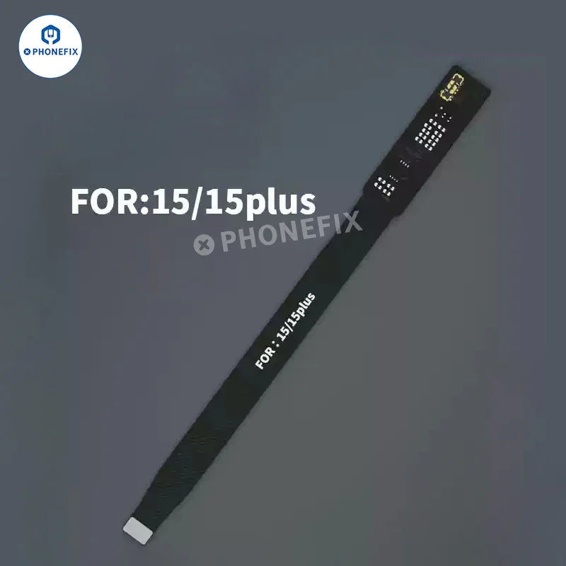 Lanrui 100% battery efficiency extension cable for iPhone 11-15 Pro Max, compatible replacement part by PHONEFIX for battery repairs.