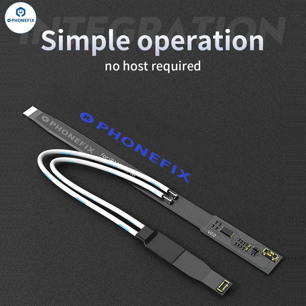 PHONEFIX iOS 18 battery repair cable for iPhone 11-15 Pro Max, replacement part for battery replacement and repair.