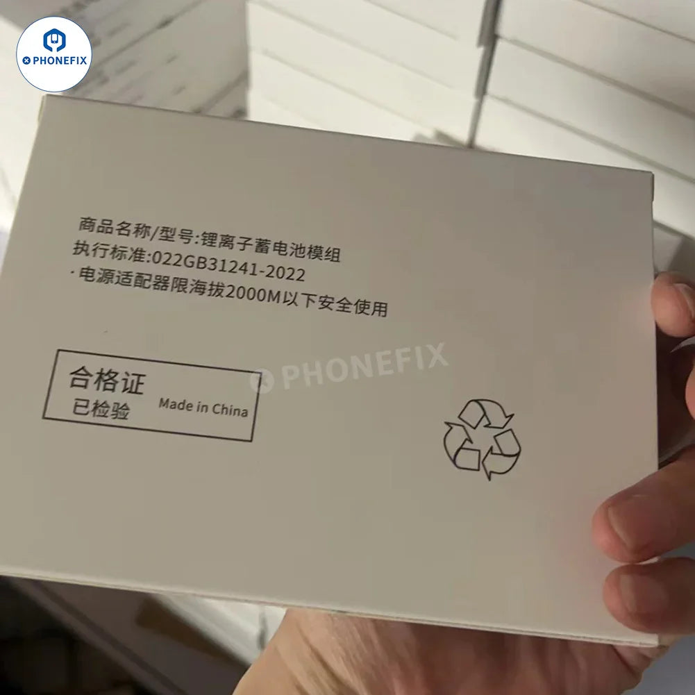 Phonefix diagnostic battery replacement part for iPhone 12 to 16 Pro Max, no pop-up battery repair component.