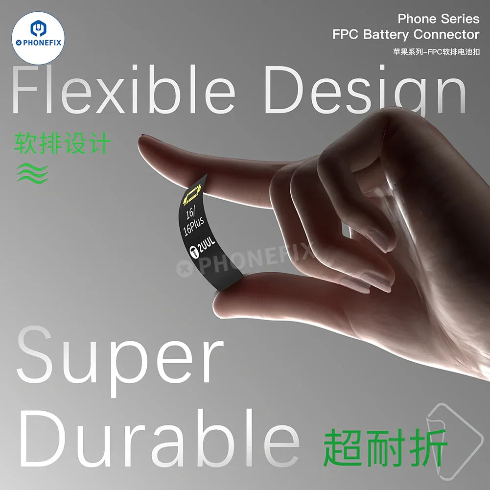 2UUL FPC battery connector buckle for iPhone and Android phones, replacement part for secure battery connection.