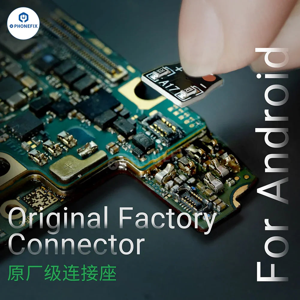 PhoneFix 2UUL FPC battery connector buckle for iPhone and Android phones, replacement part for battery connection repair.