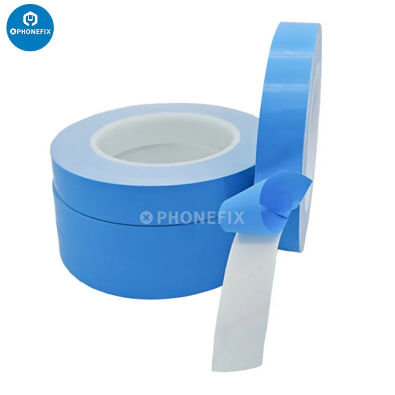 Cinta adhesiva térmica de doble cara PhoneFIX para baterías de teléfonos, utilizada como almohadilla de refrigeración en piezas de repuesto de baterías.