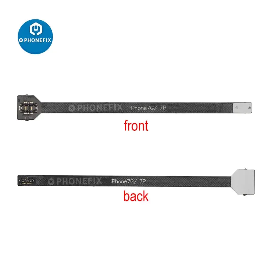 Battery extension flex cable for iPhone 6S, 7, 8P, XS, 11, 15 Pro Max from PHONEFIX, used for battery replacement.