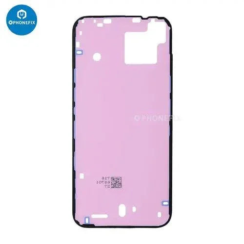 iPhone LCD adhesive waterproof sticker by PHONEFIX, used for battery replacement, showing the transparent, flexible adhesive tape.