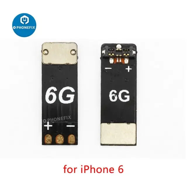 QianLi iPower battery buckle power connector for iPhone 7 to 15 Pro Max, replacement part, close-up of connector and wiring.